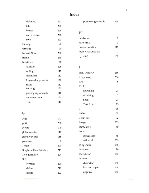 Introduction to Python Programming: Starting Out with IDLE - !Index 4